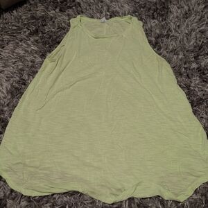 Lime Green Sleeveless Women's Top